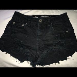 black american eagle shorts
